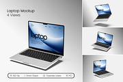 High Quality Laptop Mockup, a Mac Mockup by seramoe (Thumbnail 1 of 5)
