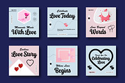 Valentine Social Media Post Template, a Social Media Template by MightyDesign (Thumbnail 2 of 8)