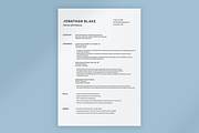 Professional Resume Template, a Resume Template by Cassandra Cappello (Thumbnail 1 of 2)