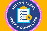Weekly Tasks Completed Badges, a Templates & Theme by sungandco (Thumbnail 5 of 5)