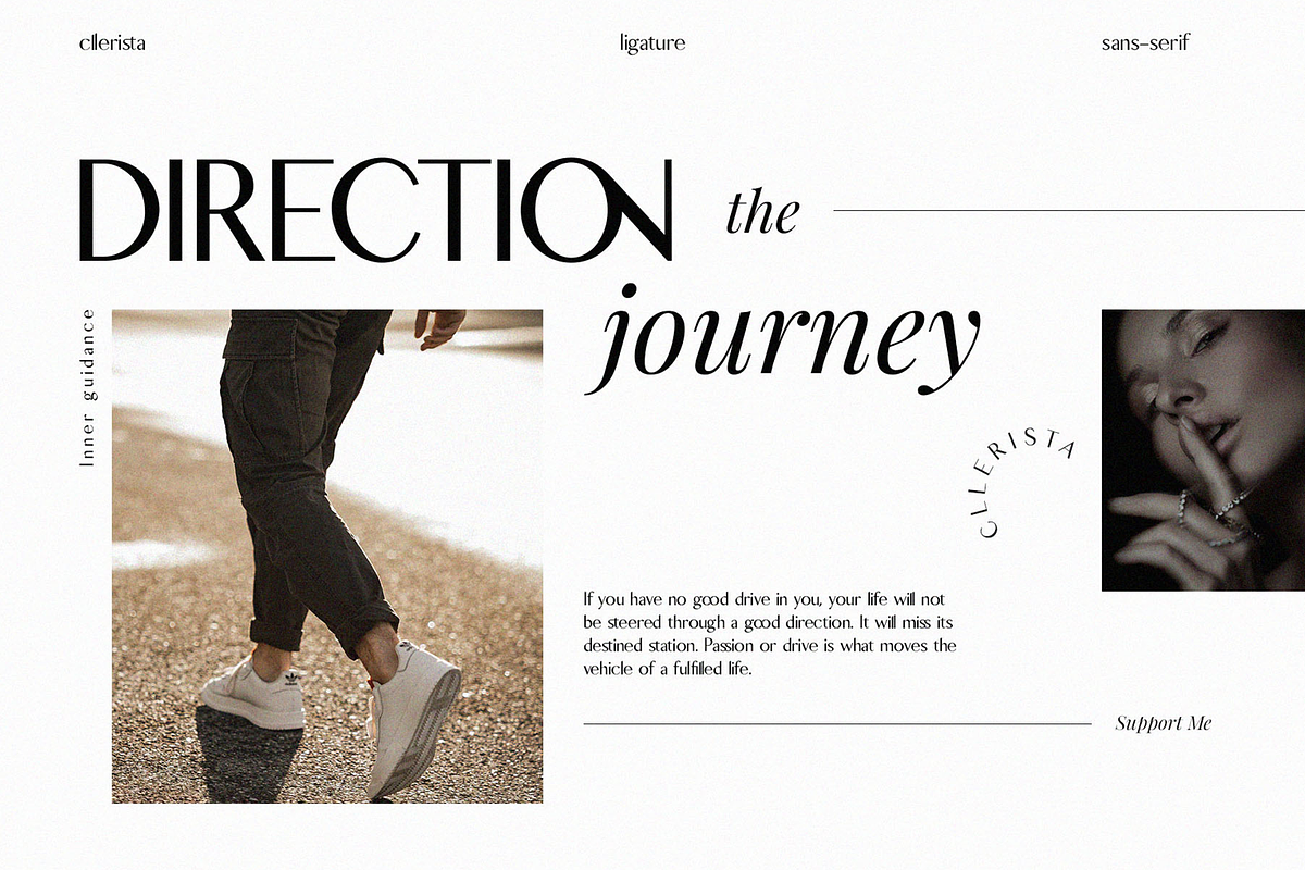 Cllerista Ligature Sans-Serif, a Sans Serif Font by Font Kingdom (Photo 3 of 4)