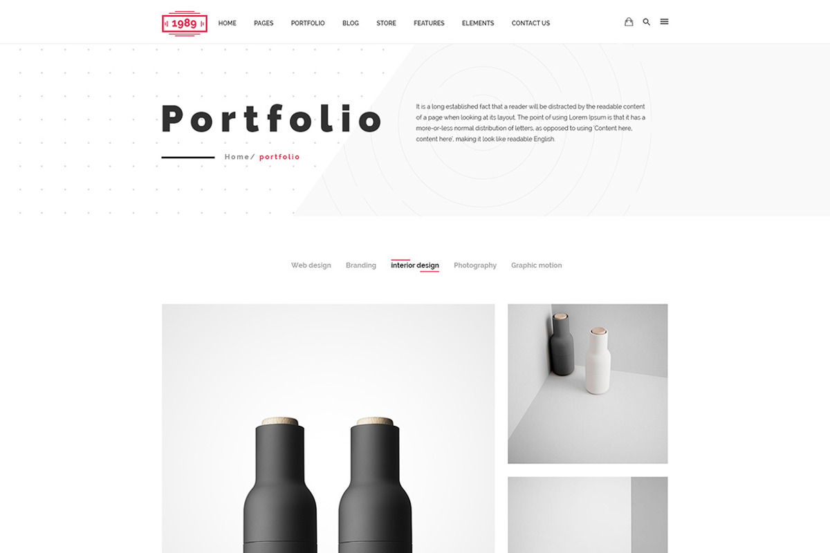 The 1989 - Modern Creative PSD, a Websites & App Template by Knighthemes (Photo 7 of 11)