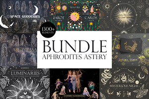 1300+ Aphrodites Astery Bundle, an Object Illustration by Chikovnaya
