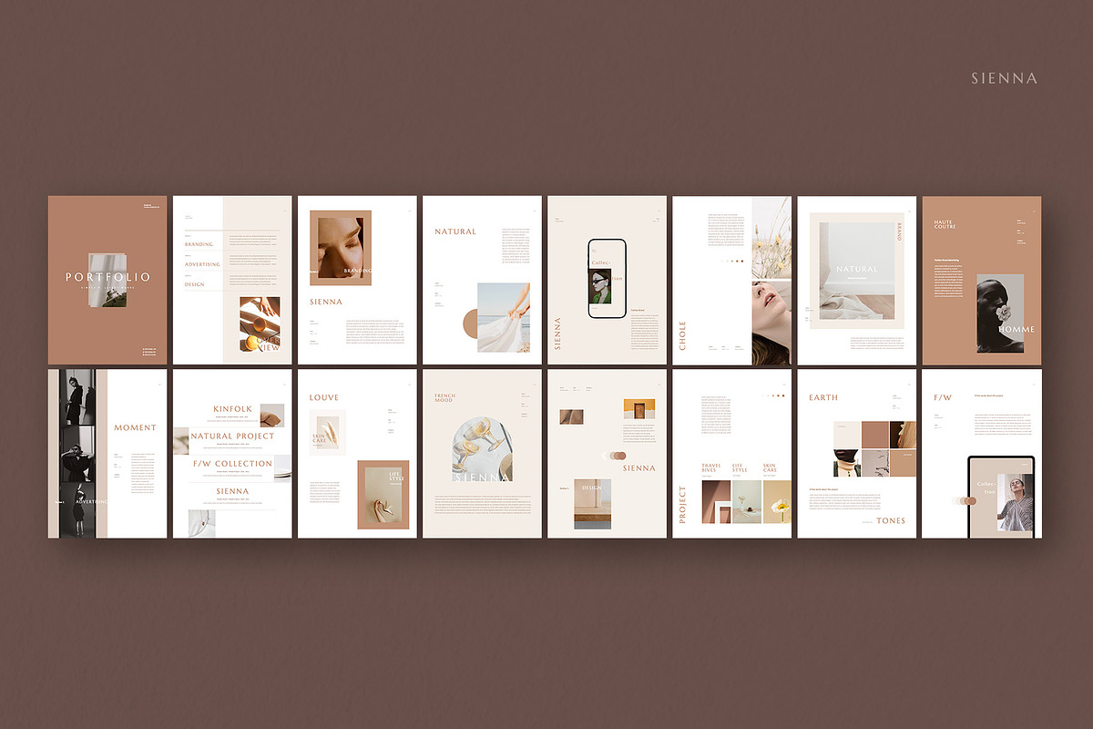 Sienna Vertical Template, a Presentation Template by Simple P. (Photo 8 of 12)