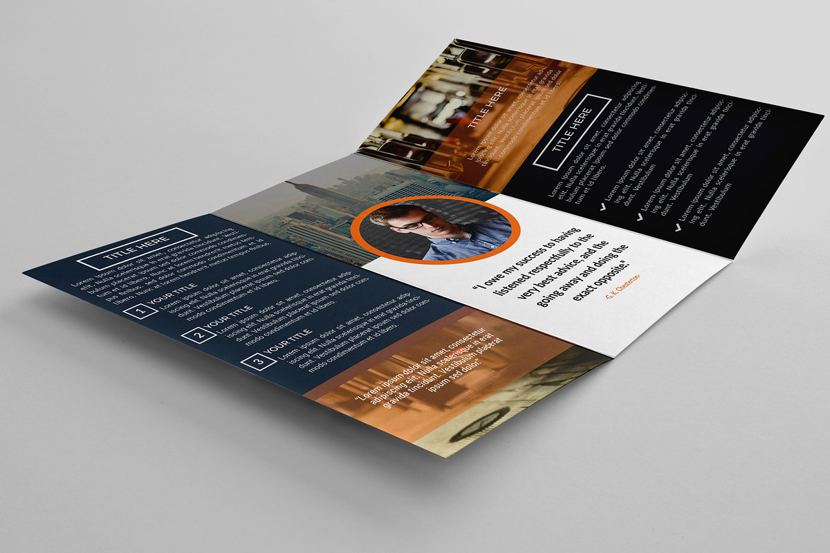 Biru Trifold Brochure, a Brochure Template by assaiv (Photo 6 of 9)