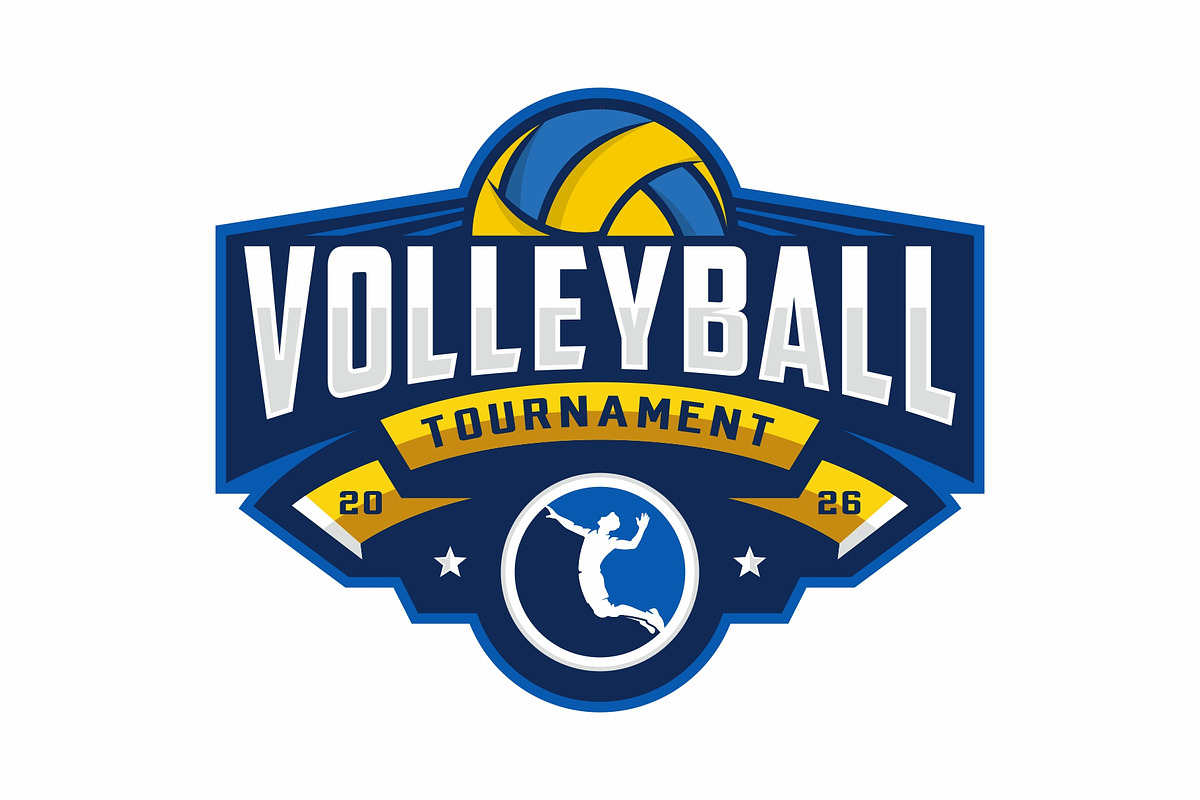 Volleyball logo icon design, a Branding & Logo Template by swarnstudio (Photo 2 of 3)