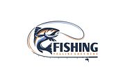 Fishing Logo, a Branding & Logo Template by VectorCrow (Thumbnail 2 of 2)