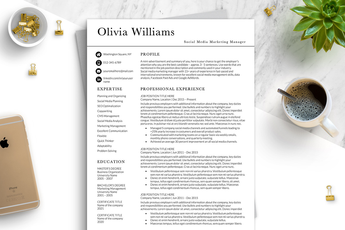 Modern Page Resume Template Word, a Resume Template by BestResumes.Co (Photo 1 of 7)