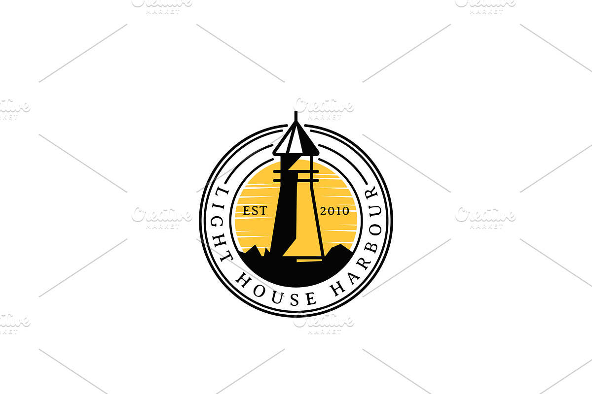Lighthouse Logo Design Inspiration, a Branding & Logo Template by AlvinStd
