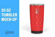 20 oz Tumbler Mock-Up, a Cups & Container Mockup by dedpixel supply co. (Thumbnail 1 of 4)