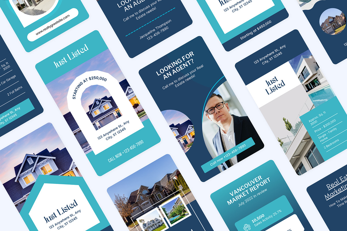 Real Estate Instagram Stories Canva, a Social Media Template by Crevo Studio (Photo 3 of 9)