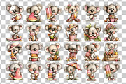 Beach Koala Watercolor Clipart PNG, a Seasonal Illustration by Nicolle's Colorful Art (Thumbnail 3 of 3)