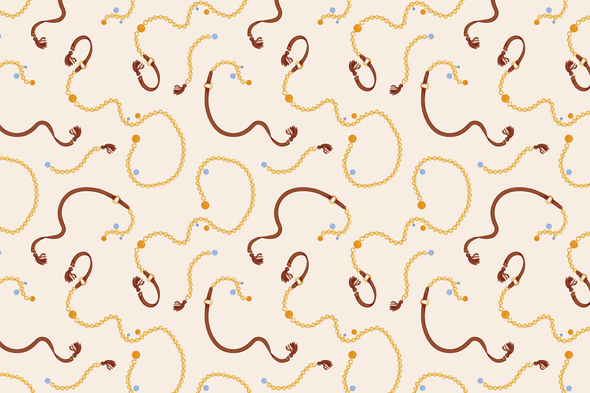 Gold, silver chains seamless pattern, a Pattern Graphic by Good Studio (Photo 8 of 20)
