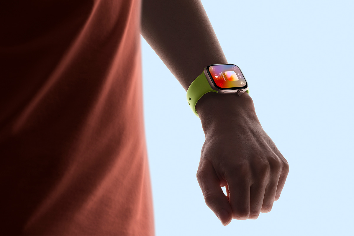 24 Watch Series 11 in Hand Mockups, a Wearable Device Mockup by Asylab (Photo 53 of 107)