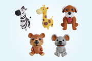 15 cute chibi animal 3d icons, an Animal 3D Model by Guavanaboy (Thumbnail 6 of 6)
