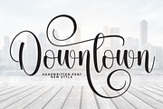 Downtown | Script Font, a Handwritten Font by Scratchones (Thumbnail 1 of 9)