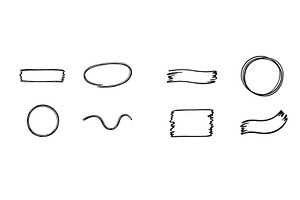 Collection of hand-drawn doodle, an Illustration by ZinetroN