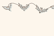 Halloween corner border with flying, a Seasonal Illustration by Valenty (Thumbnail 3 of 3)