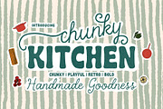 Chunky Kitchen Font Duo, a Handwritten Font by deadlock studio (Thumbnail 1 of 14)