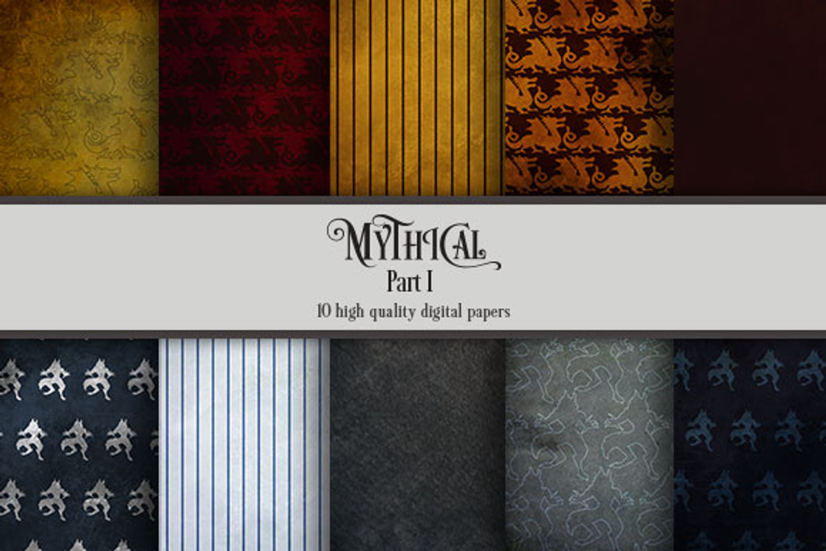 Mythical Part 1 (10 digital papers)