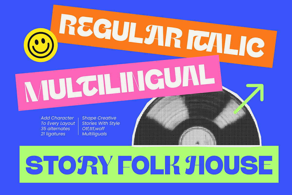 Story Folk House Display Sans, a Sans Serif Font by timelesstype.co (Photo 1 of 10)