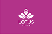 Lotus Yoga logo design template, a Branding & Logo Template by yopie (Thumbnail 2 of 3)