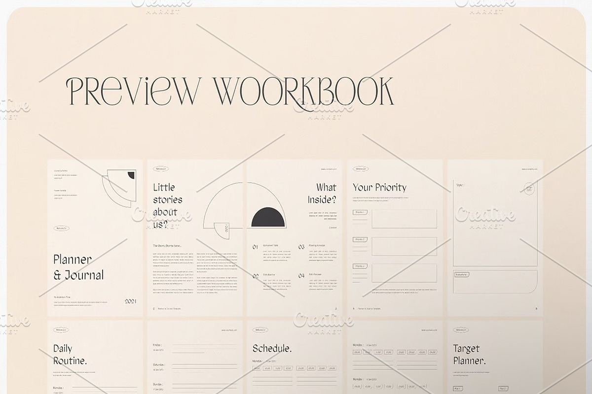 Aesthetic Planner & Journal Full, a Magazine Template by Dimas Rizki Pratama (Photo 1 of 6)