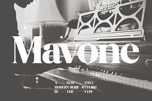 Mavone | Modern Serif Typeface