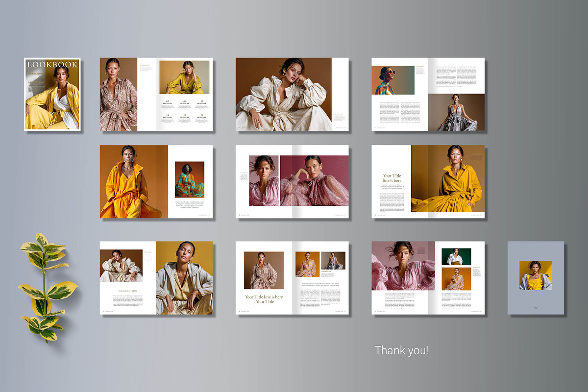 Lookbook Template, Fashion Editorial, a Brochure Template by R-studio (Photo 9 of 9)