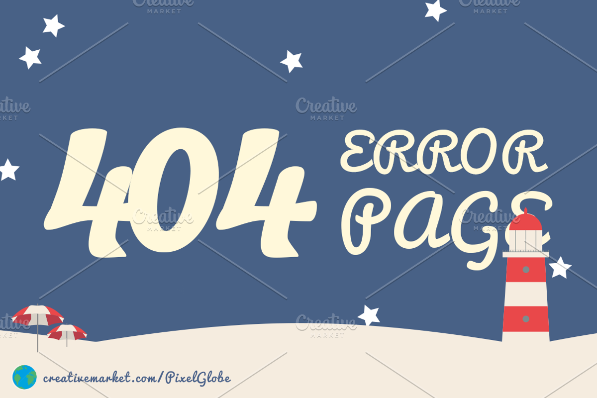 404 error - Beach - HTML template, a HTML Template by PixelGlobe (Photo 1 of 5)