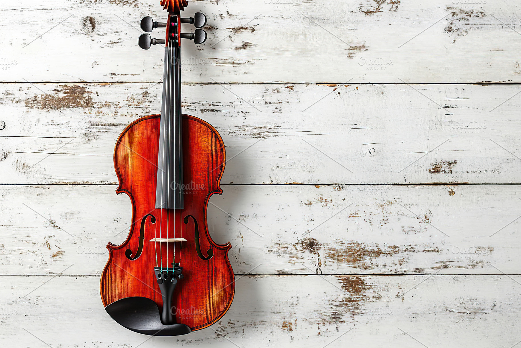 Violin on wooden background, an Arts & Entertainment Photo by AlyaAnd