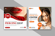 Piercing Shop Social Media Post, a Social Media Template by nandinigraphics (Thumbnail 1 of 2)
