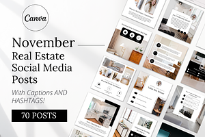 November Real Estate Instagram Posts