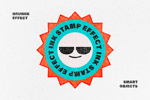 Grunge Ink Stamp Effect, a Mockup by Design Squad