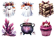 Burgundy & Halloween Sublimation png, an Illustration by Watercolor design (Thumbnail 3 of 4)