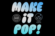 Bubble Bliss Typeface, a Font by MightySHORT (Thumbnail 9 of 10)