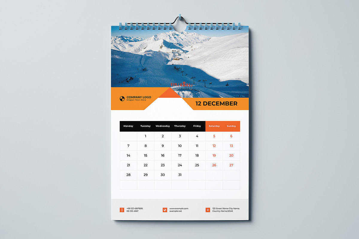Wall Calendar 2026, a Stationery Template by Cleffon_Graphic_Studio (Photo 14 of 14)