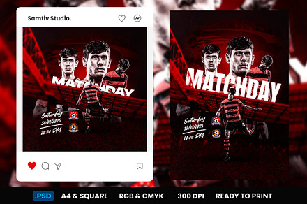 Football Flyer & Social Media Post, a Poster Template by Samtiv Studio