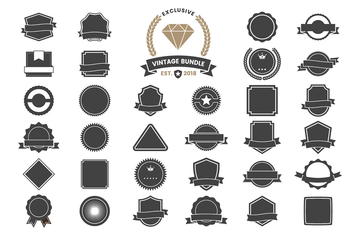 395 VINTAGE GENERATOR TOOLKIT, a Branding & Logo Template by Toonsteb (Photo 7 of 13)