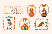 140 Cozy Retro Christmas Clipart, a Seasonal Illustration by Zeukaa (Thumbnail 12 of 21)