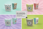 Party Snack or Fries PaperBox Mockup, a Cups & Container Mockup by INCDesign (Thumbnail 2 of 7)