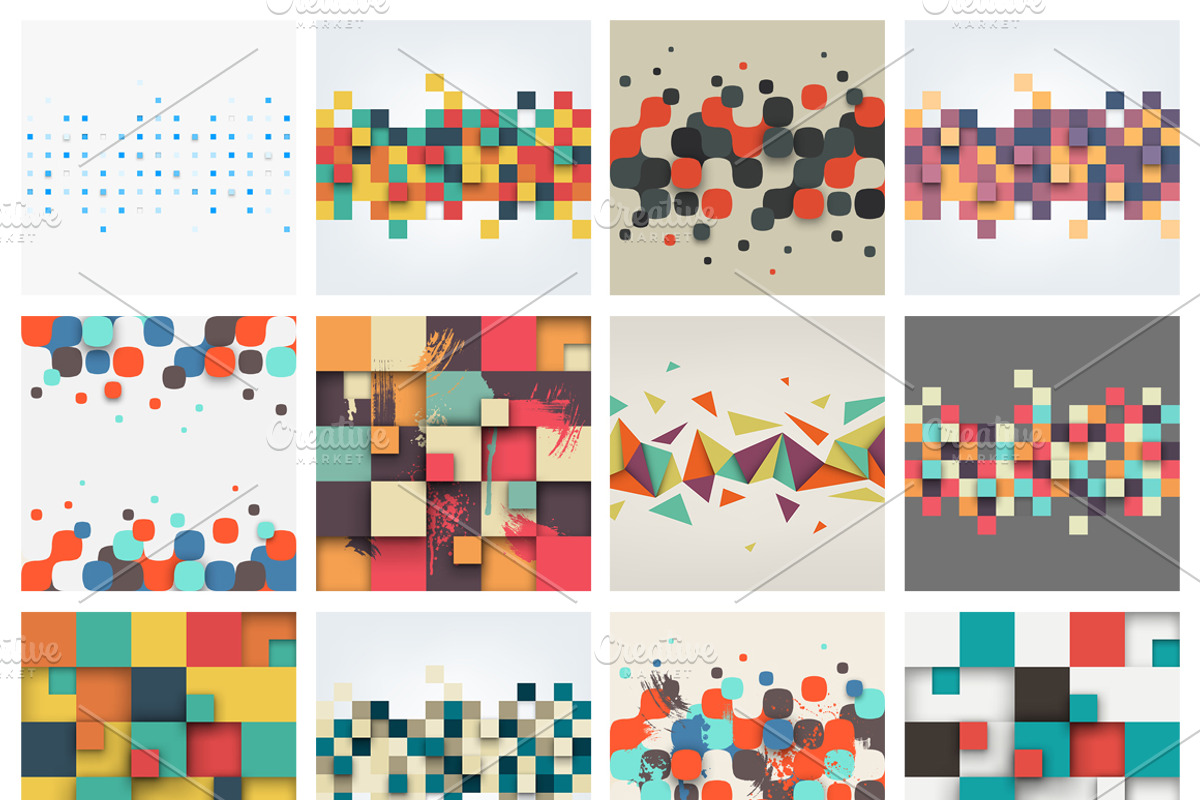 Abstract vector backgrounds, a Texture Illustration by VAlex (Photo 4 of 5)