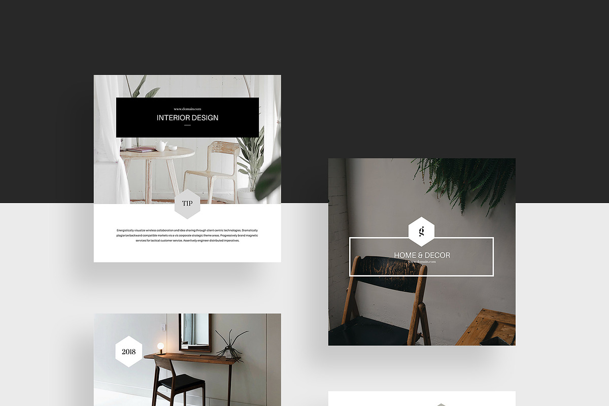 Decor Social Instagram Templates, a Social Media Template by Goashape Studio (Photo 5 of 7)