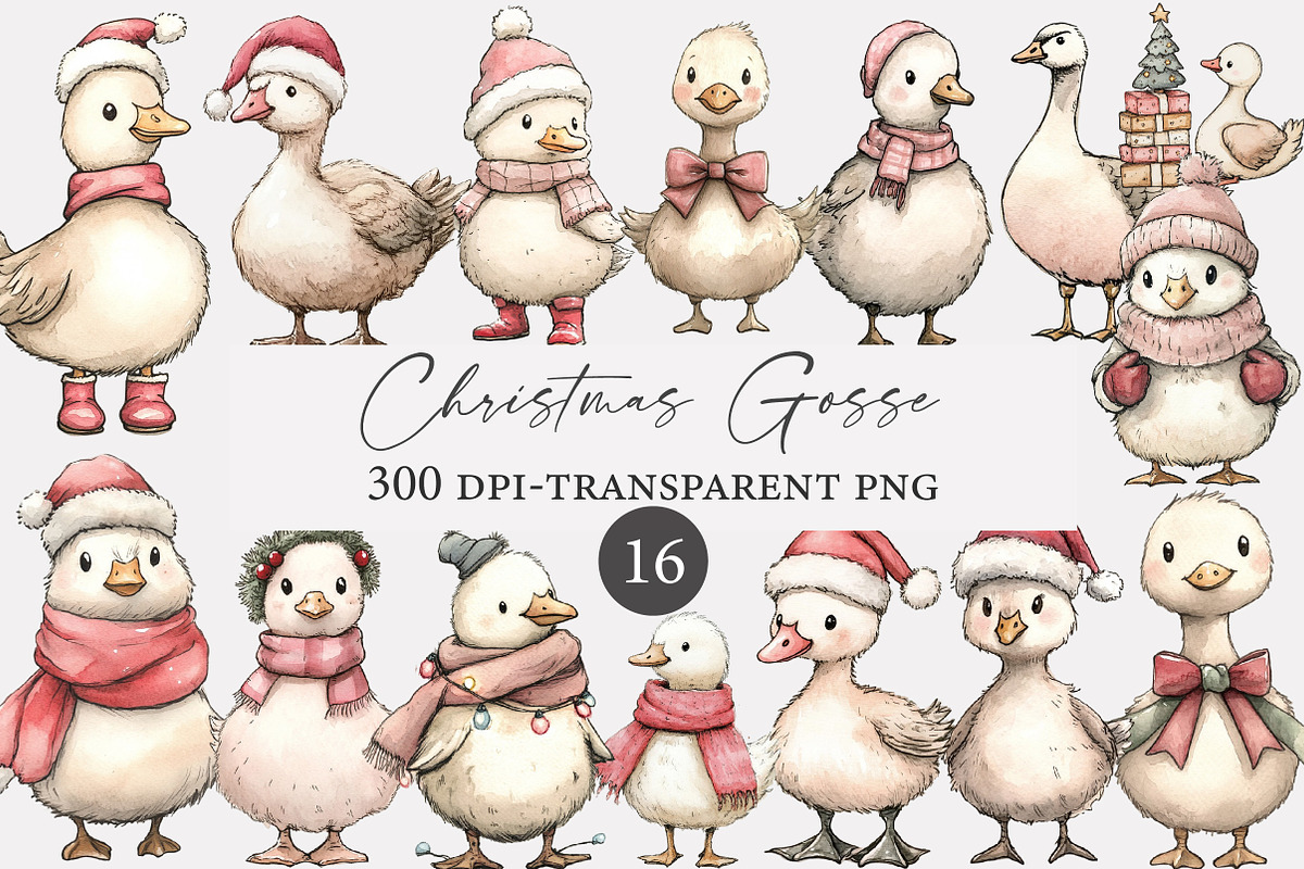 Christmas Gosse clipart, an Illustration by Designworld (Photo 1 of 4)