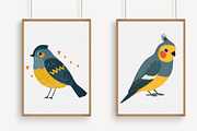 Whimsical Valentine Birds & Love Let, an Illustration by Libby Wishes (Thumbnail 3 of 7)