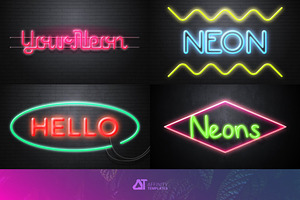 Neon Text Effect Affinity Designer