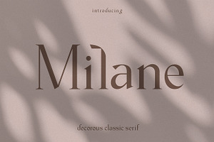 Milane - Classic Serif Font