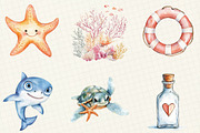 Adventure at Sea Nursery Clipart, an Illustration by OK Design (Thumbnail 4 of 5)