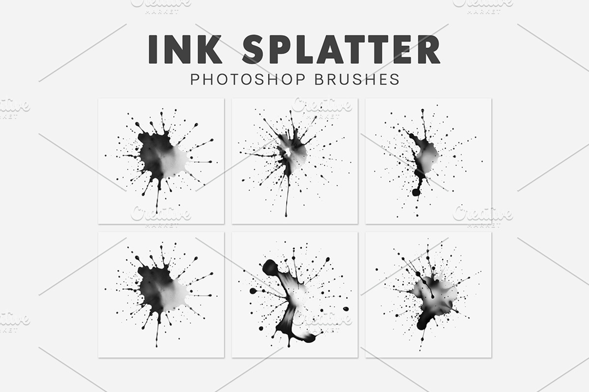 30 Ink Splatter Brushes, a Brush Add-On by AB-TheDesigner (Photo 5 of 5)