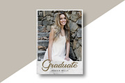 Graduation Card Template, a Card Template by AyumaDesign (Thumbnail 2 of 3)